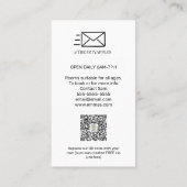 育児子供部屋保育園ベビー 名刺 (裏面)