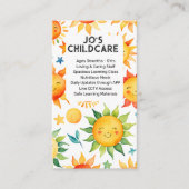 育児子供部屋保育園ベビー 名刺 (正面)