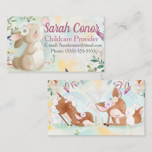 育児提供者 名刺 (正面/裏面)