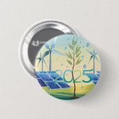 育成ボタンの約束を更新する 缶バッジ (正面&裏面)