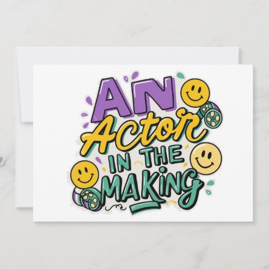 育成中の俳優 招待状 (正面)