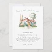 育成通告の許可 | 開いたハート 招待状 (正面)