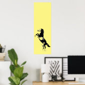 育成馬のアートワーク ポスター (ホームオフィス)