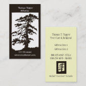 育樹専門家の木のトリマーの名刺 名刺 (正面/裏面)
