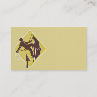 育樹専門家の樹木外科専門家の農学者のチェーンソー 名刺