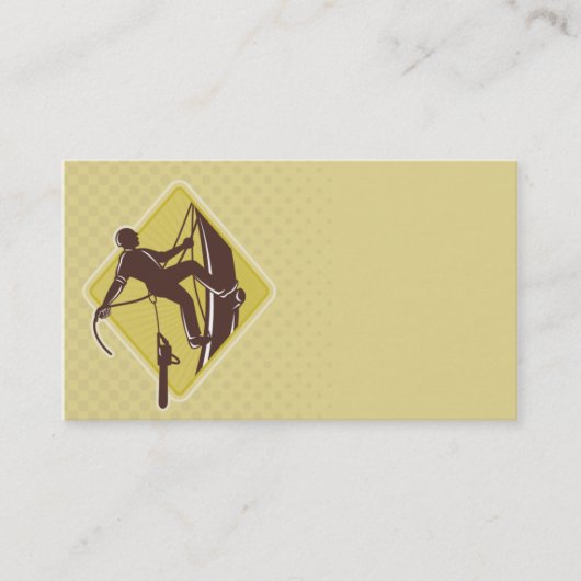 育樹専門家の樹木外科専門家の農学者のチェーンソー 名刺 (正面)