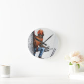 育樹専門家の樹木外科専門家 ラウンド壁時計 (ホーム)