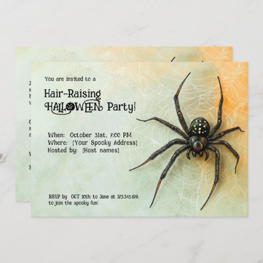 育毛ハローウィンパーティ! 招待状 (正面/裏面)