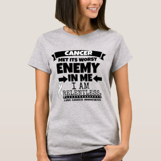 肺がんが私の中で一番悪い敵に出会った Tシャツ
