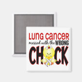 肺がんは間違った選択でめちゃくちゃになった マグネット (正面/裏面)