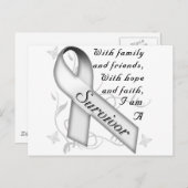 肺がんを克服した人 ポストカード (正面/裏面)