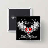 肺がんハート入れ羽を治す 缶バッジ (正面&裏面)