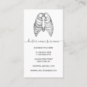 肺がん専門医 名刺 (裏面)