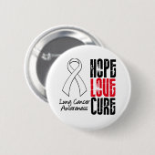 肺がん希望ラブキュアリボン 缶バッジ (正面&裏面)