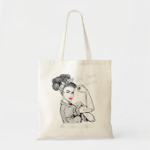 肺がん戦士の壊れないTシャツ認識度 トートバッグ (正面)