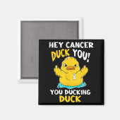 肺がん戦士アヒルデザイン マグネット (正面/裏面)