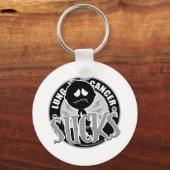 肺がん最低 キーホルダー (正面)