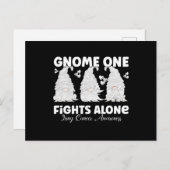 肺がん白リボン格言 ポストカード (正面/裏面)