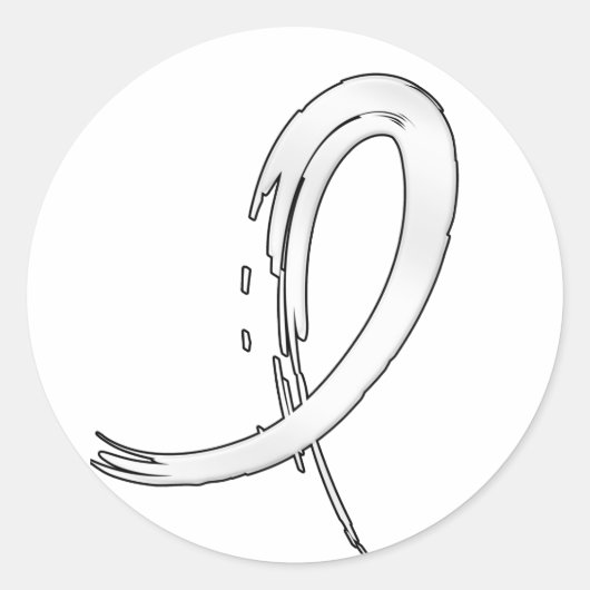 肺がん真珠層A4 ラウンドシール (正面)