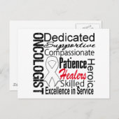 肺がん腫瘍専門医の癒着 ポストカード (正面/裏面)