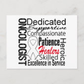 肺がん腫瘍専門医の癒着 ポストカード (正面)