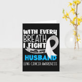 肺がん認識度と闘うたびに カード (黄色い花)