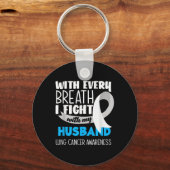 肺がん認識度と闘うたびに キーホルダー (正面)