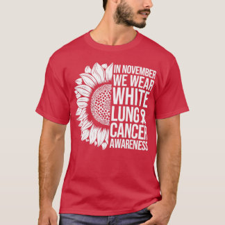 肺がん認識度ひまわり11月We We Tシャツ