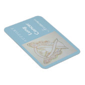 肺がん認識度リボンエンジェルカスタムマグネット マグネット (右側)