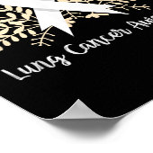 肺がん認識度リボン肺がん ポスター (角)