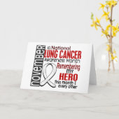 肺がん認識度月リボンI2.2 カード (黄色い花)