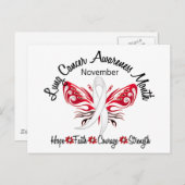 肺がん認識度月蝶3.2 ポストカード (正面/裏面)