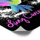 肺がん認識度真珠リボン ポスター (角)