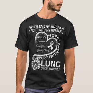 肺がん認識度贈与者肺がん Tシャツ