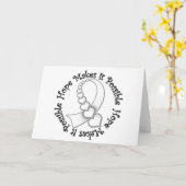 肺がん – 希望はそれを可能にする カード (黄色い花)