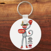 肺がんSMACのフェニックス!モンキー – ボクシング! キーホルダー (正面)