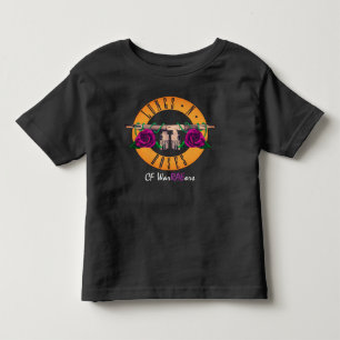 肺とバラ幼児シャツ嚢胞性線維症 トドラーTシャツ