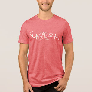 肺の構造 ハートビート トライブレンドTシャツ