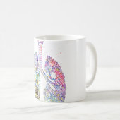 肺の芸術 コーヒーマグカップ (正面右)