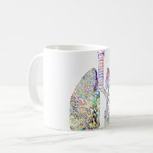 肺の芸術 コーヒーマグカップ (正面左)