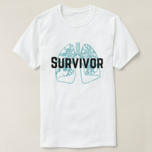 肺エンボリズムの生存者の肺青(人) Tシャツ