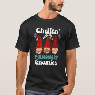 肺チームのクリスマス 私のグノミーズとくつろぎ中 R Tシャツ