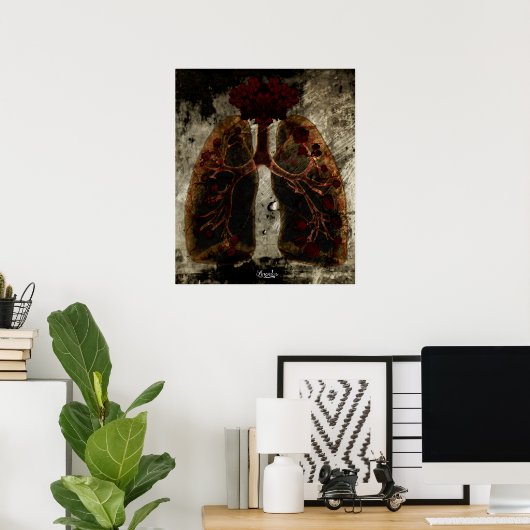 肺バラ ポスター (ホームオフィス)