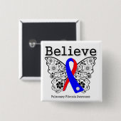 肺信じ線維症認識度 缶バッジ (正面&裏面)