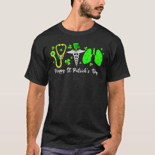 肺呼吸ナースセラピストハッピーセントパトリック Tシャツ