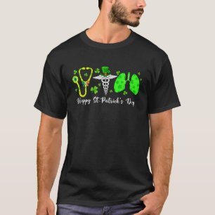肺呼吸ナースセラピストハッピーセントパトリック Tシャツ