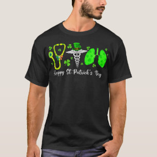 肺呼吸ナースセラピストハッピーセントパトリック Tシャツ