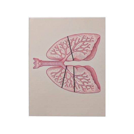 肺図 ノートパッド (回転)