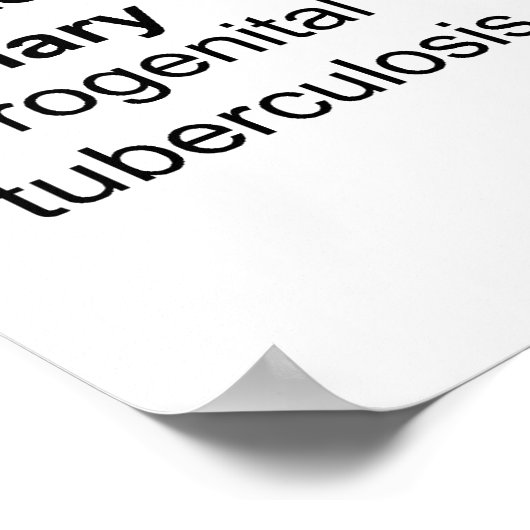 肺外結核チャートの主な症状 ポスター (角)