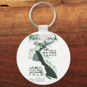肺炎にかかる キーホルダー (正面)